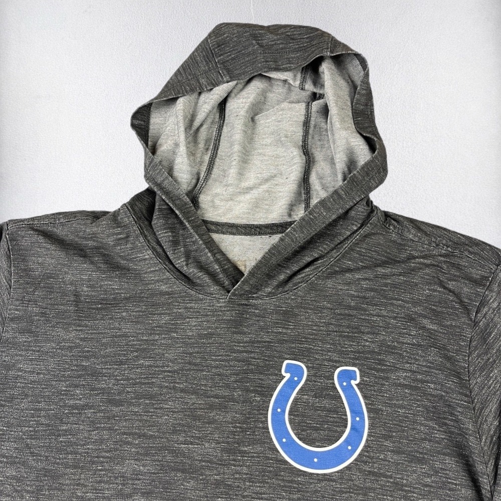 Nike Indianapolis Colts Mens Large Gray Dri-Fit Lightweight Hoodie NFL 4148
